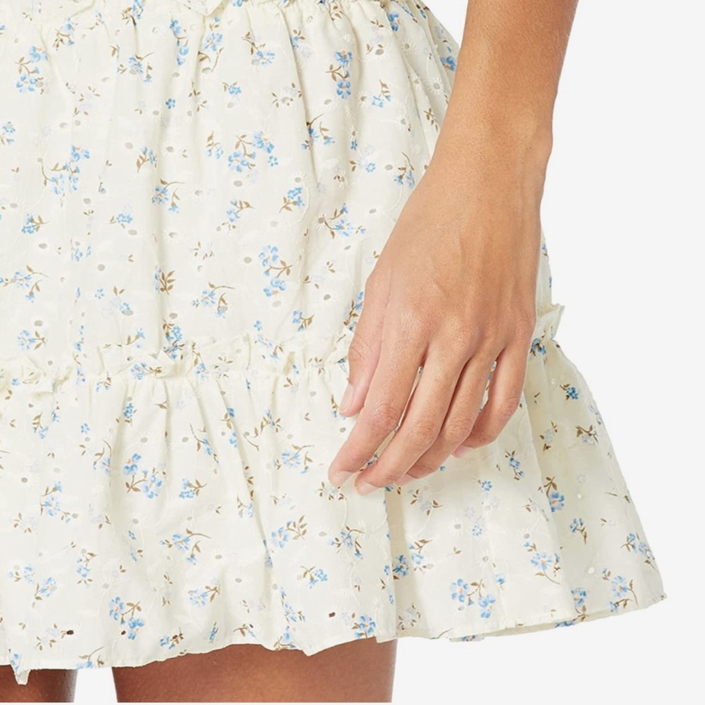 Smocked ruffle mini skirt by 1. STATE - Picture 4 of 7
